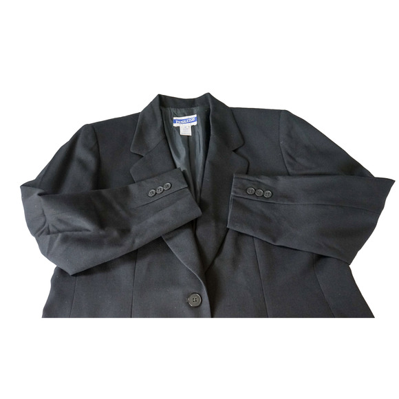 VTG Pendleton Women Virgin Wool Blazer Sz 12P Preppy Academia Office Jacket - Picture 5 of 16